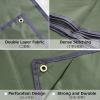 image:imageAzarxis Waterproof Camping Tent Tarp Hammock Rain Fly Footprint Ground Cloth Shelter Sunshade Beach Picnic Blanket Mat for Outdoor Camping Park Lawn01 Army Green