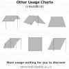 image:imageAzarxis Waterproof Camping Tent Tarp Hammock Rain Fly Footprint Ground Cloth Shelter Sunshade Beach Picnic Blanket Mat for Outdoor Camping Park Lawn01 Army Green
