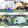 image:imageAzarxis Waterproof Camping Tent Tarp Hammock Rain Fly Footprint Ground Cloth Shelter Sunshade Beach Picnic Blanket Mat for Outdoor Camping Park Lawn02 Blue