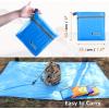 image:imageAzarxis Waterproof Camping Tent Tarp Hammock Rain Fly Footprint Ground Cloth Shelter Sunshade Beach Picnic Blanket Mat for Outdoor Camping Park Lawn03 Sky Blue