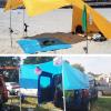 image:imageAzarxis Waterproof Camping Tent Tarp Hammock Rain Fly Footprint Ground Cloth Shelter Sunshade Beach Picnic Blanket Mat for Outdoor Camping Park Lawn03 Sky Blue