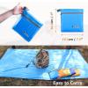 image:imageAzarxis Waterproof Camping Tent Tarp Hammock Rain Fly Footprint Ground Cloth Shelter Sunshade Beach Picnic Blanket Mat for Outdoor Camping Park Lawn03 Sky Blue