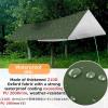 image:imageAzarxis Waterproof Camping Tent Tarp Hammock Rain Fly Footprint Ground Cloth Shelter Sunshade Beach Picnic Blanket Mat for Outdoor Camping Park Lawn05 Khaki