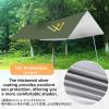 image:imageAzarxis Waterproof Camping Tent Tarp Hammock Rain Fly Footprint Ground Cloth Shelter Sunshade Beach Picnic Blanket Mat for Outdoor Camping Park Lawn05 Army Green