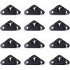 C - Black Triangle Shape - 12 Pack