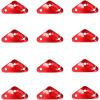C - Red Triangle Shape - 12 Pack
