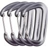 image:imageAzarxis Carabiner Clips 12 25 kN Aluminium D Ring Heavy Duty Lightweight Caribeaners for Hammock Camping Hiking Outdoor Gym Dog Leash Backpack Harness1 12kN  Wiregate  Gray  4 Pack