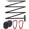 image:imageAzarxis Outdoor Campsite Storage Strap Camping Accessories Tent Lanyard Hanger Canopy Extended Clothesline Gear Hammock Tree Straps with 2 Carabiners HighStrength No Strecth for Hanging Black