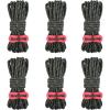 image:imageAzarxis Reflective Tent Guide Rope Lightweight Guy Line Cord with Aluminum Adjuster Guyline Tent Cord Tensioner for Camping Hiking Backpacking  Essential Survival Gear 13 Feet01 Dark Grey  6 Pack  4mm