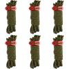 image:imageAzarxis Reflective Tent Guide Rope Lightweight Guy Line Cord with Aluminum Adjuster Guyline Tent Cord Tensioner for Camping Hiking Backpacking  Essential Survival Gear 13 Feet02 Army Green  6 Pack  4mm