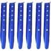 image:imageAzarxis Snow Sand Tent Stakes Pegs Aluminum UShaped Lightweight Heavy Duty Ground Nails for Beach Shade Canopy Camping Hiking Backpacking PicnicBlue  6 Pack