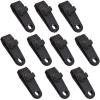 image:imageAzarxis Tarp Clips Awning Clamp Set Heavy Duty amp MultiPurpose amp Thumb Screw Tent Tighten Lock Grip for Outdoors Camping Farming Garden Canopy C  Black  10 Pack