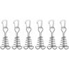 image:imageAzarxis Tent Stakes Awning Anchor with Spring Buckle Deck Peg and Carabiner Clips for Camping Outdoor Timber Deck Plank Silver
