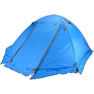image:imageAzarxis 1 2 3 Person 3 Season Tent for Camping Backpacking Hiking Easy Set Up Waterproof Lightweight Professional Double Layer Aluminum Rod amp Carry Bag2 Blue with skirt edge  2 Person  4 Season