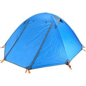 image:imageAzarxis 1 2 3 Person 3 Season Tent for Camping Backpacking Hiking Easy Set Up Waterproof Lightweight Professional Double Layer Aluminum Rod amp Carry Bag1 Blue  2 Person  4 Season