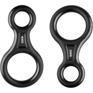 image:imageAzarxis 35 kN 50 kN Climbing Rescue Figure 8 Descender Large BentEar Rigging Plate Heavy Duty amp High Strength Rappel Device Equipment for Rappelling Belaying Tree Climbing Aerial Silks Rigging01 Black  35 kN  2 Pack