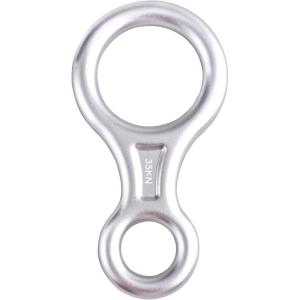 image:imageAzarxis 35 kN 50 kN Climbing Rescue Figure 8 Descender Large BentEar Rigging Plate Heavy Duty amp High Strength Rappel Device Equipment for Rappelling Belaying Tree Climbing Aerial Silks Rigging01 Silver  35 kN