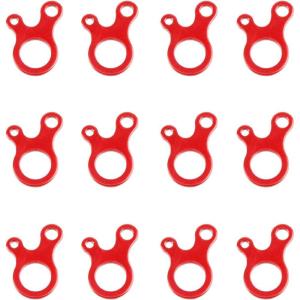 image:imageAzarxis Aluminum Alloy Paracord Tensioners Rope Adjuster Ultralight Strong Tent Guyline Cord Wind Rope BuckleB  Red Snail Shape  12 Pack