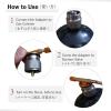image:imageAzarxis Camping Stoves Adapter Gas Canister Adapter Convertor Outdoor Small Cassette Gas Cylinder Converter EN417 Valve Output for Picnic Camping Tailgating Hiking Cooking Propane Adapter