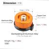 image:imageAzarxis Camping Stoves Adapter Nozzle Bottle Convert Stove Connector for Butane Canister to Screw Gas Cartridge Windproof for Picnic Camping Tailgating Hiking Cooking Butane Adapter