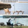 image:imageAzarxis Camping Table Folding Lamp Pole Portable amp Lightweight Lantern Light Clip Bracket with Clamp for Picnic Hiking Fishing Backpacking Traveling BBQ
