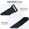 image:imageAzarxis Cinch Straps with Heavy Duty Buckle Reusable Durable Hook and Loop Elastic Webbing for Fastening Extension Cords Ropes Hoses Securing Garage Storage 118 Length  1 Width  6 PCS118 L X 1w