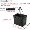 image:imageAzarxis Collapsible Storage Garden Tool Bag Heavy Duty Folding Toolbox Multipurpose Organizer Container Home Basket with Portable Webbing 20 Hanging Holes Kit Holder for Outdoor Camping Picnic Black