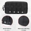 image:imageAzarxis Equipment MultiPurpose Tactical EDC Admin MOLLE Pouch Utility Tools Bag Organizer Military Waist Belt Modular Attachment01  Black  2 Pack