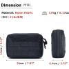 image:imageAzarxis Equipment MultiPurpose Tactical EDC Admin MOLLE Pouch Utility Tools Bag Organizer Military Waist Belt Modular Attachment02  Black