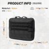 image:imageAzarxis Equipment MultiPurpose Tactical EDC Admin MOLLE Pouch Utility Tools Bag Organizer Military Waist Belt Modular Attachment03  Black