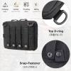 image:imageAzarxis Equipment MultiPurpose Tactical EDC Admin MOLLE Pouch Utility Tools Bag Organizer Military Waist Belt Modular Attachment03  Black