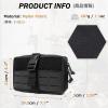 image:imageAzarxis Equipment MultiPurpose Tactical EDC Admin MOLLE Pouch Utility Tools Bag Organizer Military Waist Belt Modular Attachment06  Black