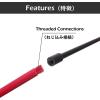 image:imageAzarxis Grill Camping Tripod Portable Outdoor Cooking Tripod with Adjustable Hang Chain for Campfire Picnic Hanging Pot Stand Aluminum Cookware Accessory Lightweight Durable Red
