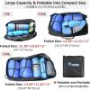 image:imageAzarxis Large Travel Luggage Duffel Bag 150L Lightweight Foldable Bag for Luggage Gym Sports Camping Travelling Cycling Storage Shopping Black L  150L01 Black  150L