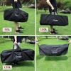 image:imageAzarxis Large Travel Luggage Duffel Bag 150L Lightweight Foldable Bag for Luggage Gym Sports Camping Travelling Cycling Storage Shopping Black L  150L01 Black  150L