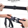 image:imageAzarxis Luggage Straps Bag Bungees Easy to Add a Bag Travel Suitcase Elastic Belt Packing Straps Adjustable with Buckles Red 94 x 1