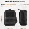 image:imageAzarxis Molle Pouches Tactical Compact EDC Small Utility Pouch Waist Bags Sundries Storage Admin Organize Gear Gadget for Military Backpack02 Black  591x433  828x433