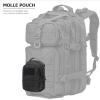 image:imageAzarxis Molle Pouches Tactical Compact EDC Small Utility Pouch Waist Bags Sundries Storage Admin Organize Gear Gadget for Military Backpack07 Black  748x433