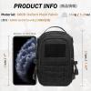 image:imageAzarxis Molle Pouches Tactical Compact EDC Small Utility Pouch Waist Bags Sundries Storage Admin Organize Gear Gadget for Military Backpack07 Black  748x433