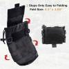 image:imageAzarxis Molle Pouches Tactical Compact EDC Small Utility Pouch Waist Bags Sundries Storage Admin Organize Gear Gadget for Military Backpack09 Black  Water Bottle Pouch