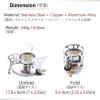 image:imageAzarxis Portable Camp Stoves Compact Backpacking Stable Support Wind Resistance Stove Ultralight Burner Cookware Survival Kit Gadgets Gear for Outdoor Camping Tailgating Hiking Cooking CampingStove