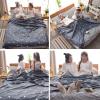 image:imageAzarxis Sleeping Bag Liner Adult Sleep Sack Travel Sheets for Hotel Lightweight Portable Single amp Double Camping Sheets for Backpacking03 Grey