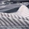 image:imageAzarxis Sleeping Bag Liner Adult Sleep Sack Travel Sheets for Hotel Lightweight Portable Single amp Double Camping Sheets for Backpacking03 White  Black