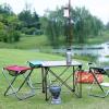 image:imageAzarxis Small Camping Folding Stool Mini Outdoor Collapsible Chairs Seat Portable Lightwight Folding Stool for Fishing Camp Traveling Hiking Beach Garden BBQ with Carry Bag Blue  Large