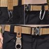 image:imageAzarxis Tactical Battle Belt Heavy Duty Molle Military Nylon Waist Belts Adjustable for Men Women Airsoft Shooting Paintball Hunting Outdoor Sports Black  with Carabiner  2 Key Ring