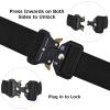 image:imageAzarxis Tactical Battle Belt Heavy Duty Molle Military Nylon Waist Belts Adjustable for Men Women Airsoft Shooting Paintball Hunting Outdoor Sports Black  with Hook