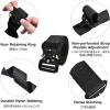 image:imageAzarxis Tactical Battle Belt Heavy Duty Molle Military Nylon Waist Belts Adjustable for Men Women Airsoft Shooting Paintball Hunting Outdoor Sports Black  with Carabiner  2 Key Ring