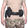 image:imageAzarxis Tactical Battle Belt Heavy Duty Molle Military Nylon Waist Belts Adjustable for Men Women Airsoft Shooting Paintball Hunting Outdoor Sports Black  with Pouch