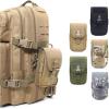 image:imageAzarxis Tactical EDC Pouch Molle Utility Pouches Gadget Organizer Phone Holder Waist Pack IFAK Bag Smartphone Pouch Tool Holster Pocket01 Black
