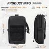 image:imageAzarxis Tactical EDC Pouch Molle Utility Pouches Gadget Organizer Phone Holder Waist Pack IFAK Bag Smartphone Pouch Tool Holster Pocket03 Black